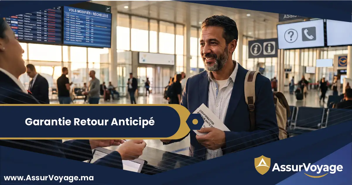 Assurance retour anticipé urgence vol Maroc - AssurVoyage
