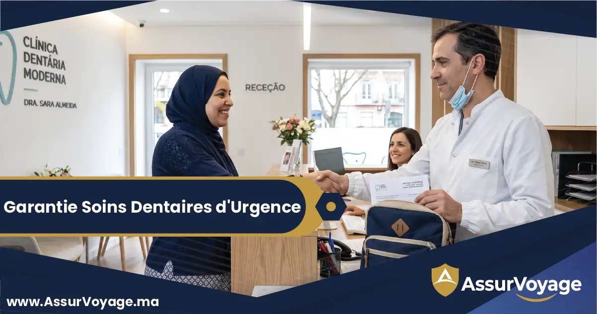 Garantie soins dentaires d’urgence à l’étranger — assurance voyage Maroc