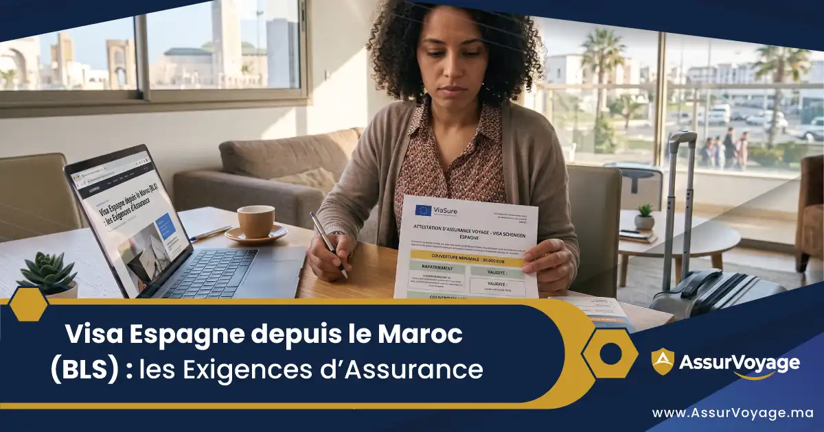 attestation assurance visa espagne maroc