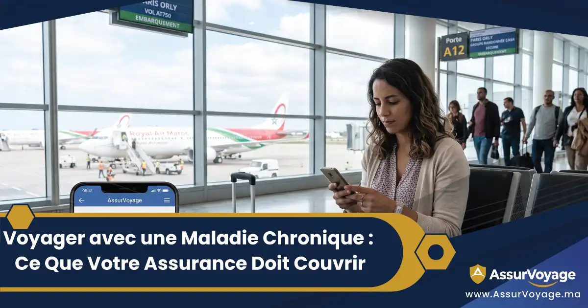 contrat assurance voyage maladie chronique maroc