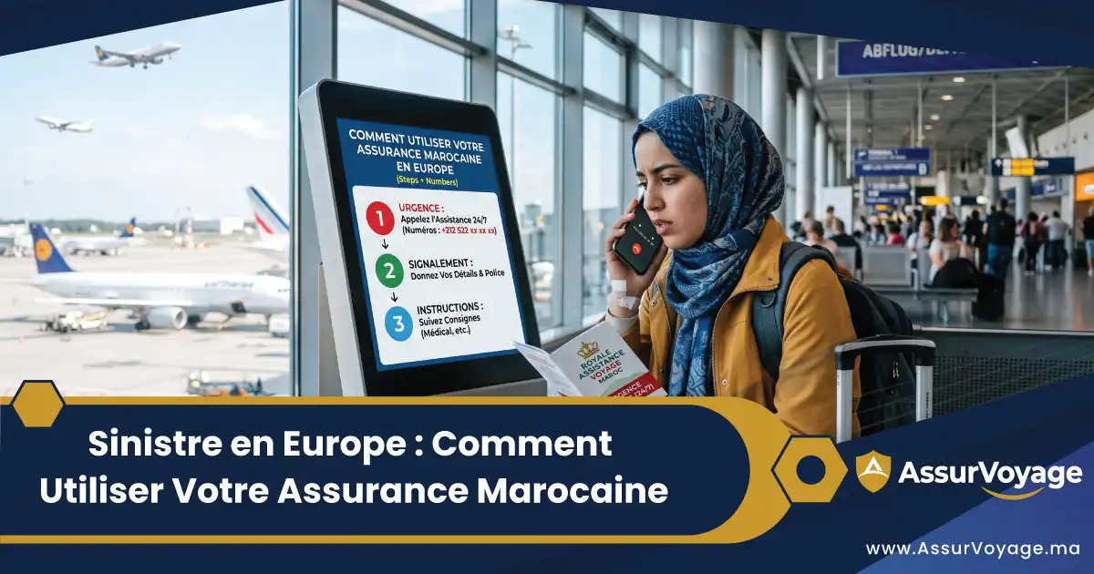 Accueil 8 Sinistre en Europe : Comment Utiliser Votre Assurance Marocaine (Étapes + Numéros)