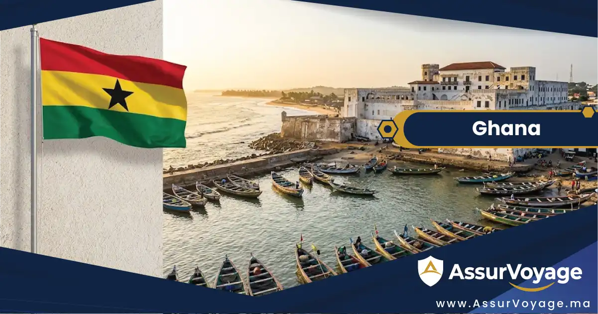 Assurance voyage Ghana et visa Ghana : formalités pour les voyageurs au départ du Maroc