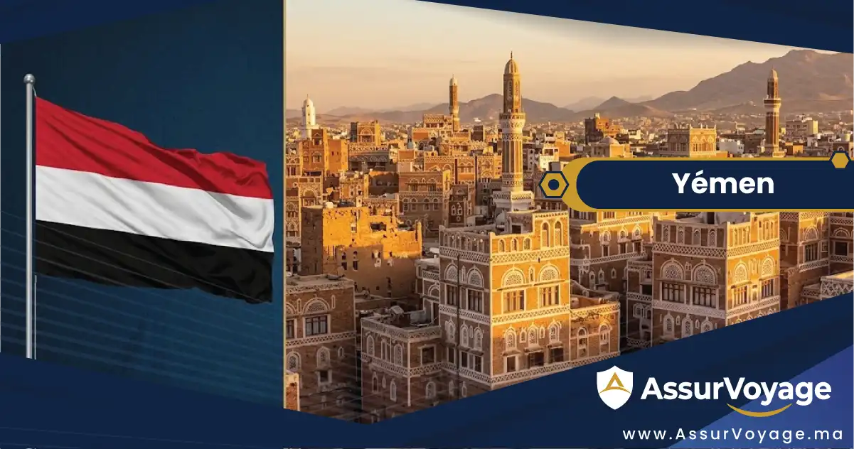 Yémen : solutions de visa et protection internationale depuis le Maroc — assurance voyage et validité territoriale
