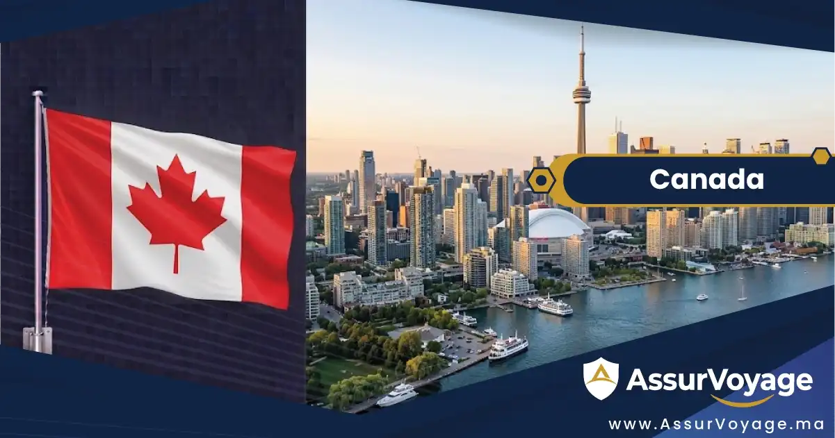 Assurance voyage Canada et visa Canada pour les Marocains — skyline de Toronto