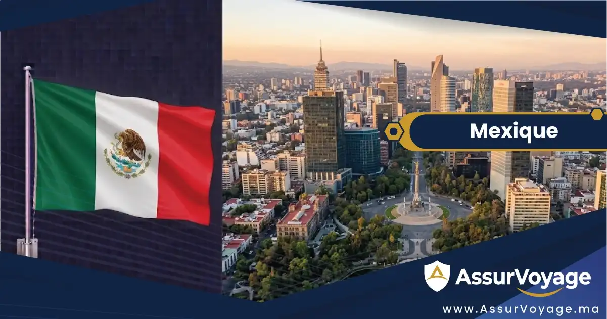 Assurance voyage Mexique et visa Mexique pour les Marocains — skyline de Mexico