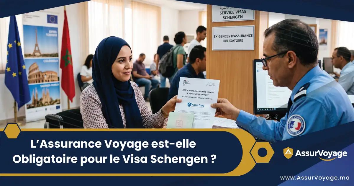 Attestation d'assurance voyage obligatoire pour un visa Schengen depuis le Maroc