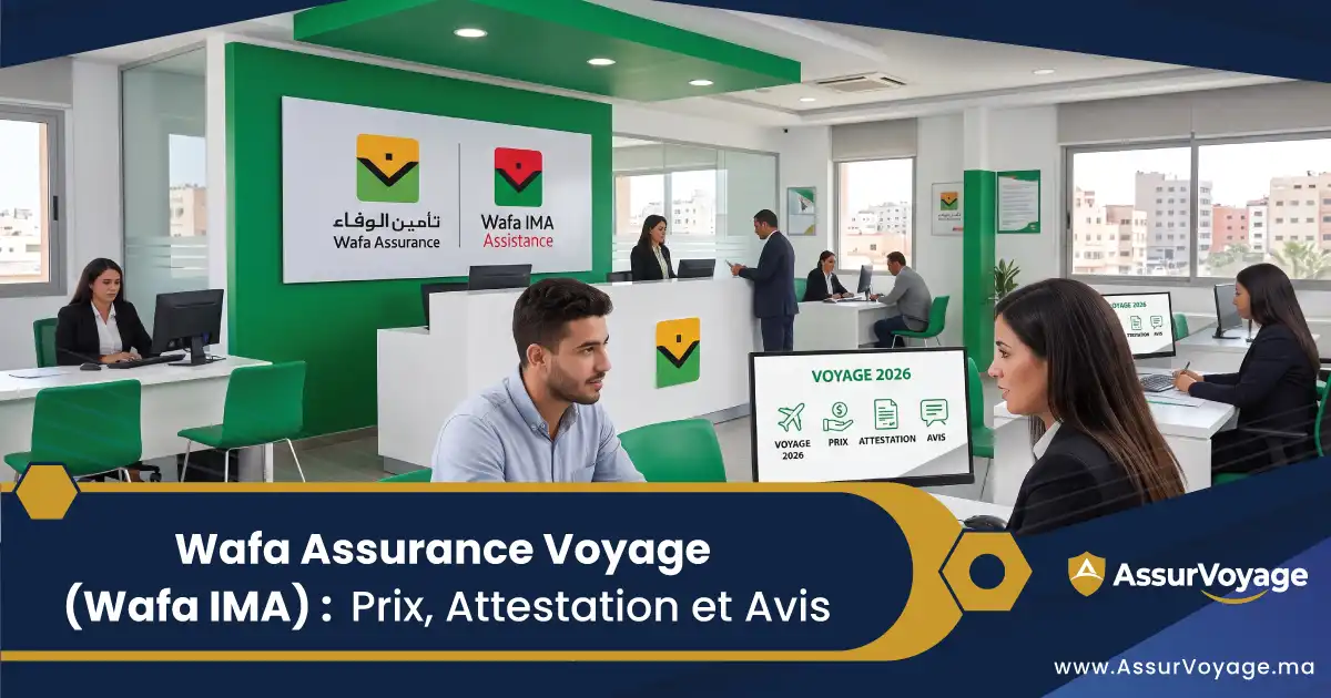 Accueil 6 Wafa Assurance Voyage (Wafa IMA) : Prix, Attestation et Avis 2026
