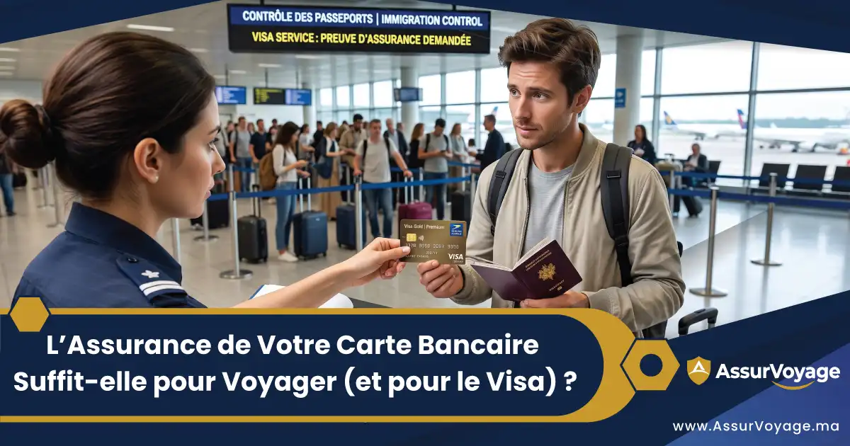 Couverture d'assurance voyage incluse avec une carte bancaire au Maroc