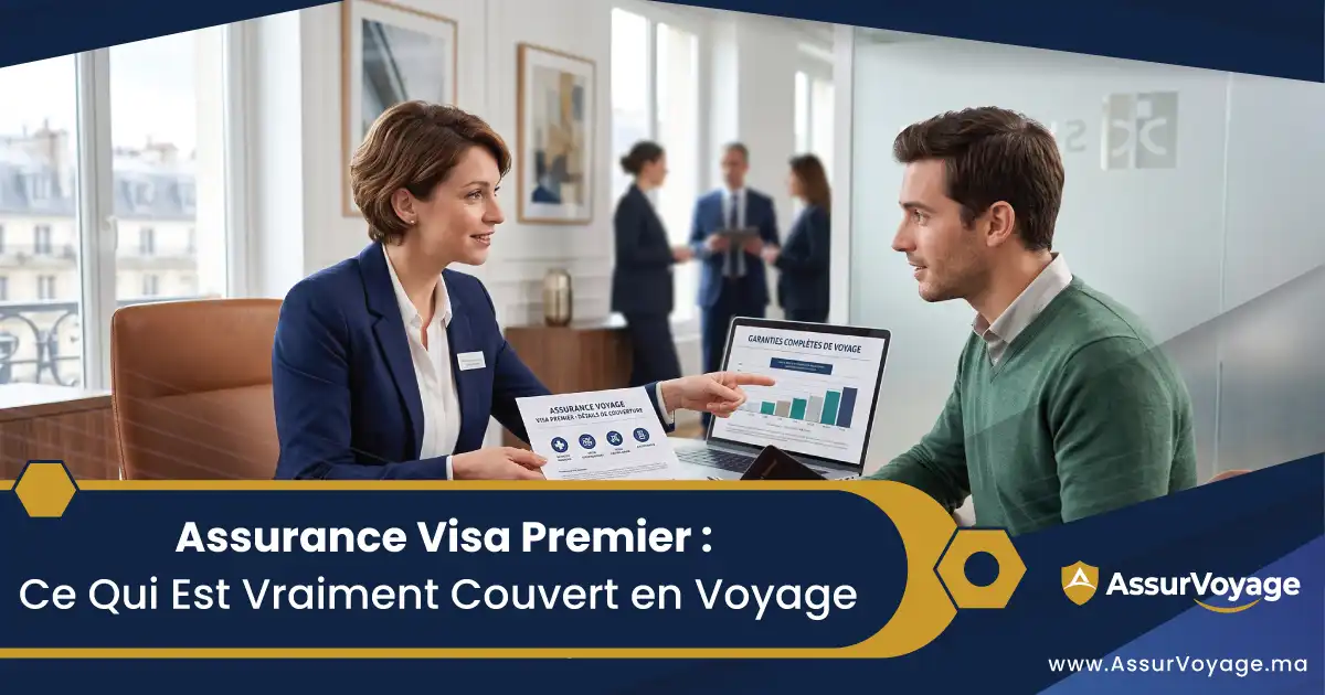 Garanties d'assurance voyage incluses avec la carte Visa Premier au Maroc