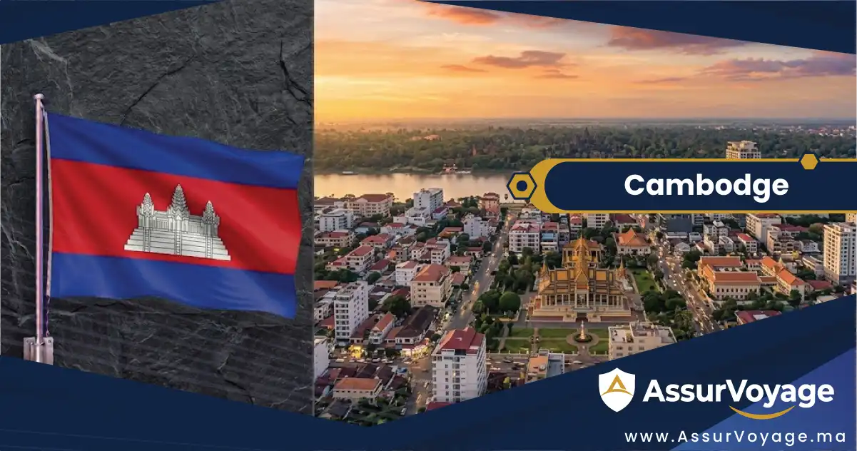 Assurance voyage Cambodge et visa Cambodge — guide de départ vers Phnom Penh depuis le Maroc