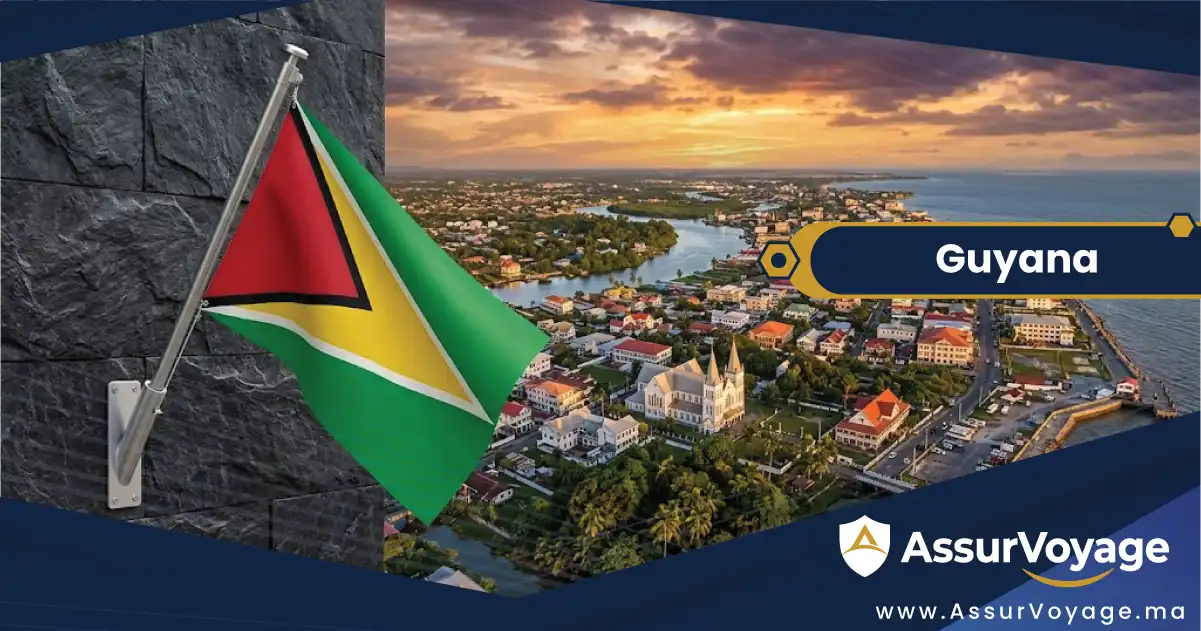 Assurance voyage Guyana pour Marocains — visa Guyana et couverture santé à Georgetown