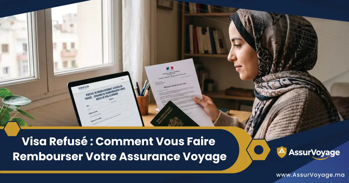Procédure de remboursement de l'assurance voyage en cas de visa Schengen refusé au Maroc