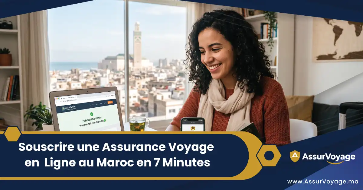 Souscription d'une assurance voyage en ligne au Maroc, 100 % digital