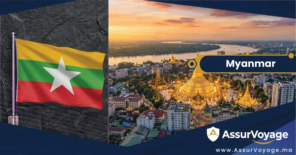 Assurance voyage Myanmar et visa Myanmar — formalités depuis le Maroc, temples de Bagan