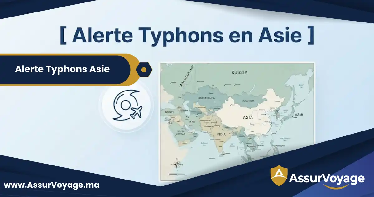 Alerte aux typhons en Asie carte et suivi des risques de voyage