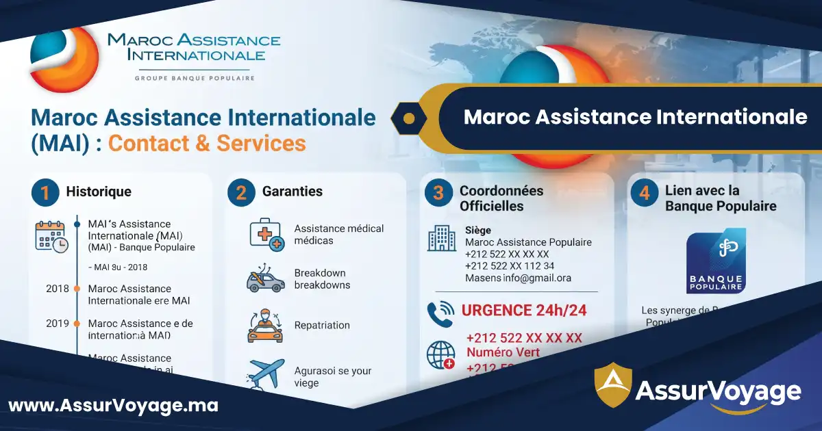 Maroc Assistance Internationale MAI et services d assurance voyage