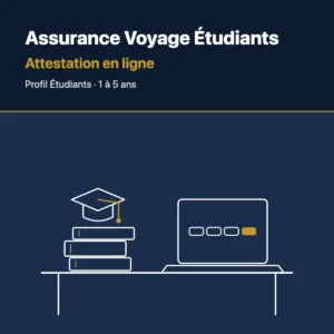 Visuel de la fiche Assurance Voyage Étudiants pour obtenir une attestation d'assurance étudiant en ligne