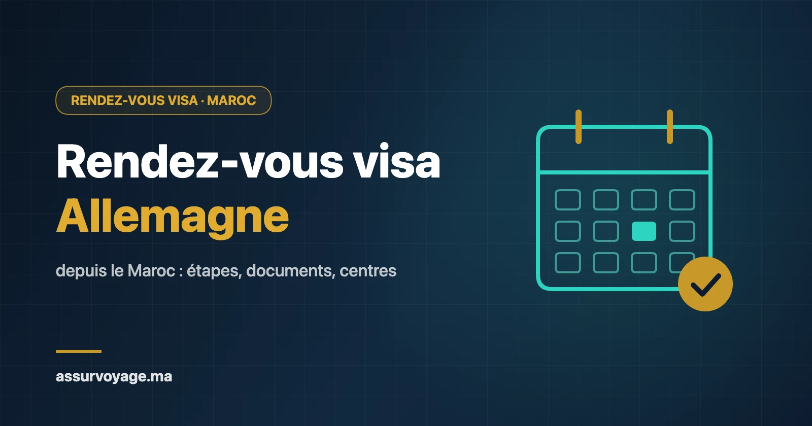 Rendez-vous visa Allemagne depuis le Maroc : étapes, documents et centres de dépôt