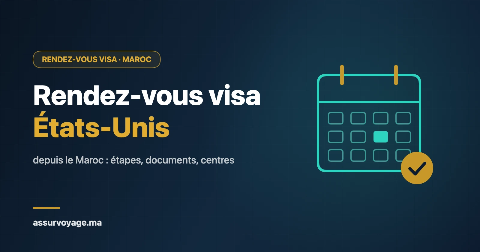 Rendez-vous visa USA depuis le Maroc : étapes, documents et lieux de rendez-vous